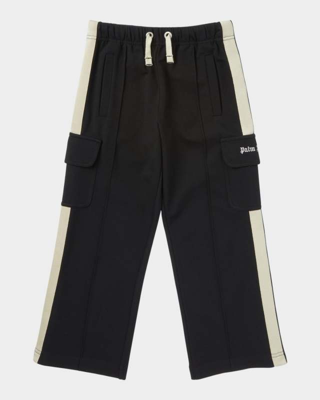 Boy's Logo-Print Cargo Pants, Size